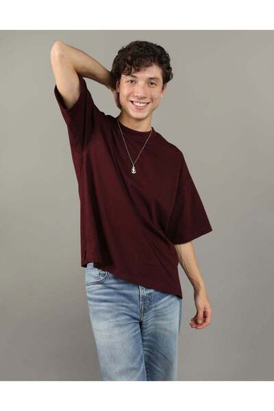 AMERICAN EAGLE تي شيرت AE كبير الحجم بياقة دائرية