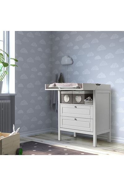 erorex Box, grey/dotted white, 25x37x22 cm