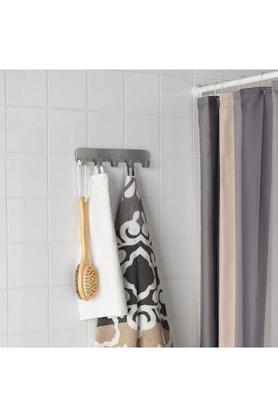 IKEA BROGRUND Hook rack, stainless steel