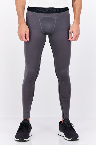 Nike Men Tight Fit Running Tight Pants, Grey
