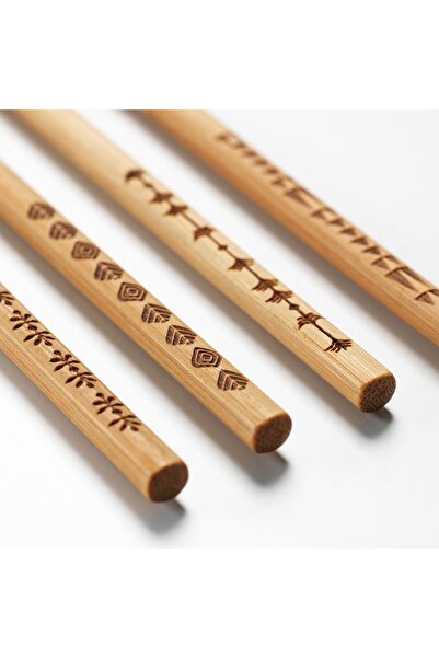 erorex Chopsticks 4 pairs, bamboo