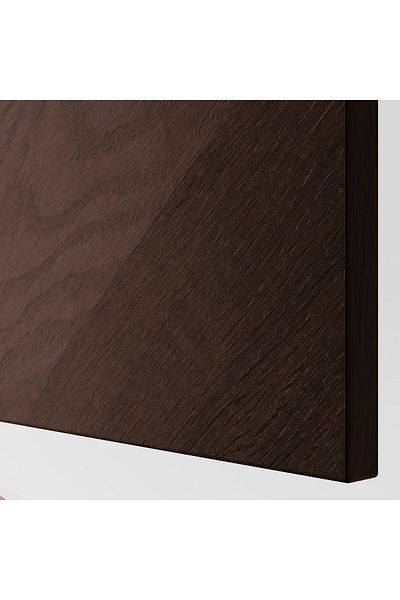 erorex واجهة باب/درج، قشرة خشب بلوط مصبوغة باللون البني الداكن، 60x38 سم