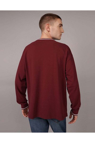 AMERICAN EAGLE AE Long-Sleeve Pique T-Shirt