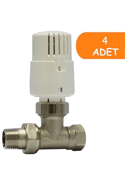 Eca TRV4 Termostatik Düz Radyatör Valfi Petek Vanası 602120756