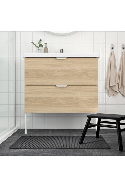 erorex Bath mat, dark grey, 50x80 cm