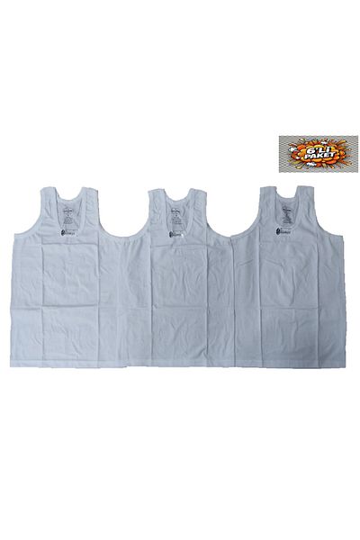 Pardon Boy's Combed Cotton Undershirt 6 Pieces