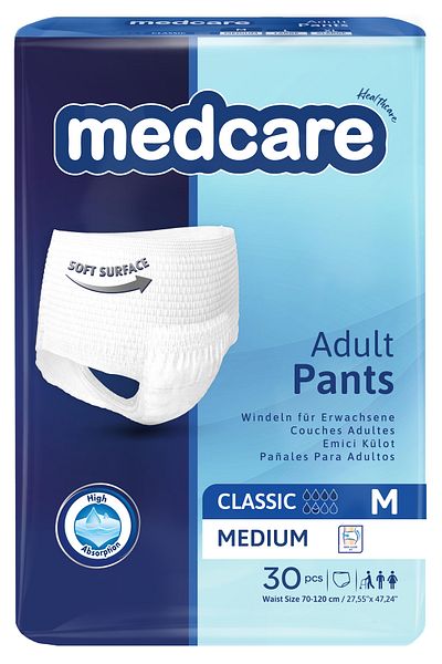 MEDCARE 30 قطعة سراويل داخلية متوسطة الامتصاص - حجم متوسط