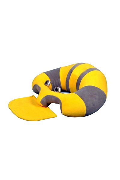 Teknor Yellow Gray Yellow Baby Sitting Cushion