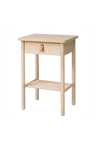erorex Bedside table, birch, 48x38 cm