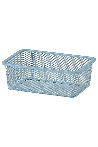 erorex Mesh storage box, grey-blue, 20x30x10 cm