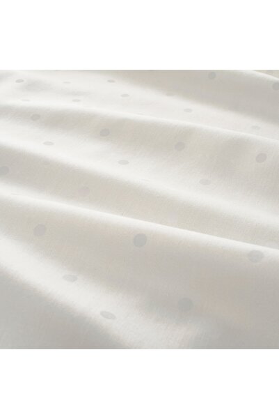 erorex Cot skirt, dotted/white, 60x120 cm