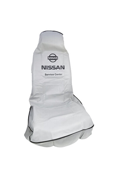 Nissan غطاء مقعد السيارة، غطاء حماية مقعد السيارة من الغبار والأوساخ، لطقم مقعد مكون من قطعتين، باللون الرمادي