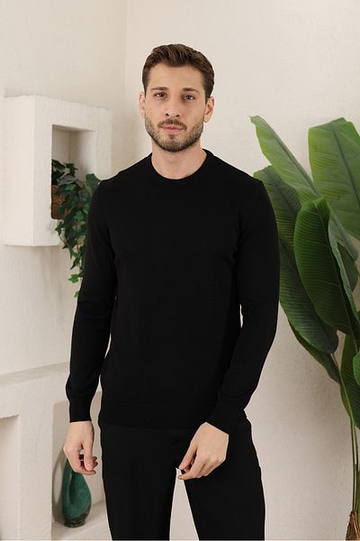İDS COLLECTİON Men's Crew Neck Fisherman Knitwear Sweater