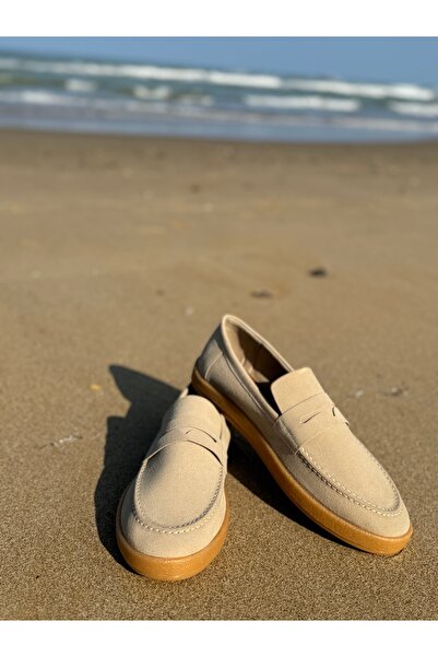 town walker Erkek Hakiki Deri Loafer Kauçuk Taban