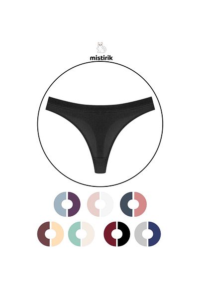 MİSTİRİK Paulo Model Snur Snur Bumbac Tanga Flexibil Model Culoare Negru