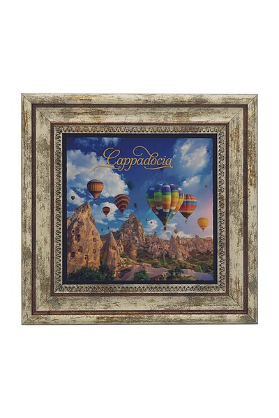 Sadrazam Pictură cu piatră naturală imprimată Cappadocia 25x25 Krt-157