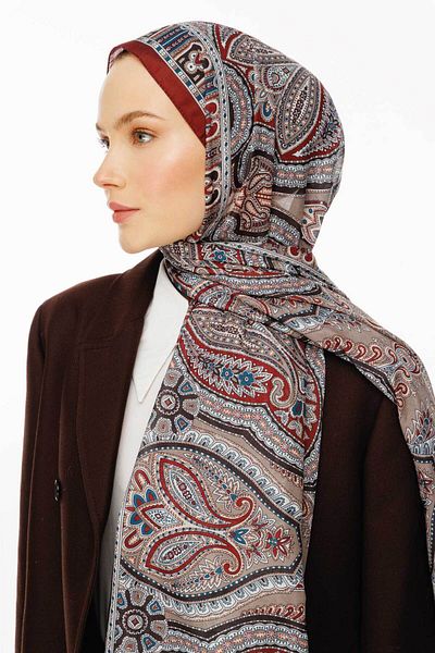 VALORSCARF Rustic Shawl - Burgundy