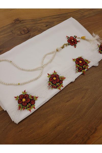 onlaynticaret Needley Embroidered Handwork Mevlüt Cover and Tesbi̇h Set O- 000179