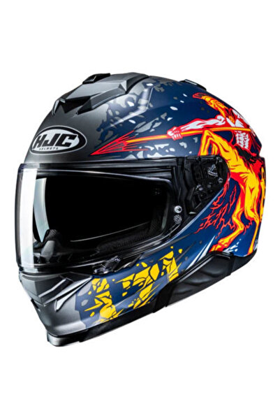 HJC İ71 Taurus MC1SF Kapalı Motosiklet Kaskı Mavi
