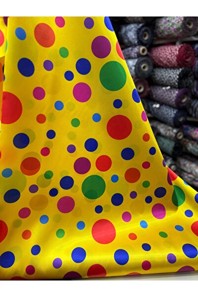 MEKİK MANİFATURA БАЛЬНА КОЛЬОРОВА САТЕНЕВА ТКАНИНА