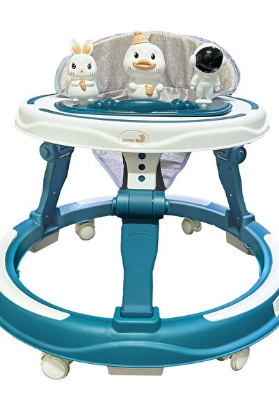 BabyCara مشاية أطفال موسيقية مع إضاءة LED وارتفاع قابل للتعديل ومتعددة الوظائ...