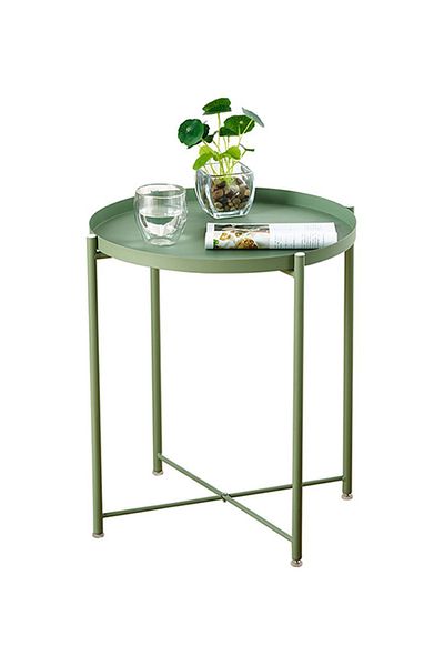 Primo Plus Green round steel table