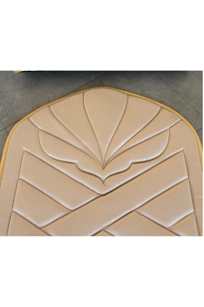 lüks home Pembe - Sarı Biyeli Ortopedik Diz Ağırtmayan Lüks Seccade