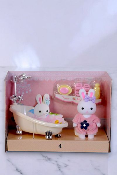 hak-iş oyuncak Mini Rabbit Family - Design with Tub