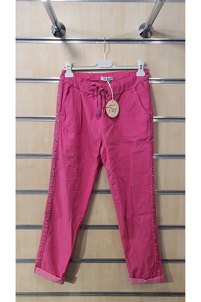 Park Moda Italian Trousers with Staple Detail