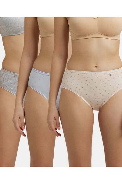 JOCKEY Simple Comfort Hipster Plain 3Pcs Pck 1406-03 Multicolor