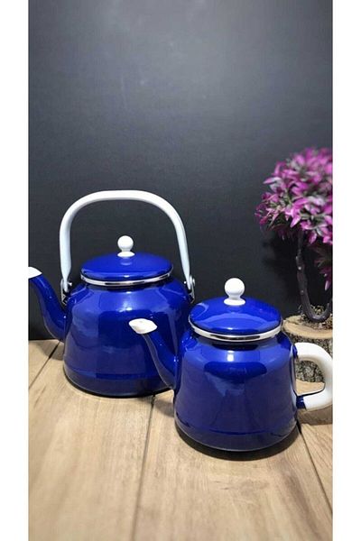 ALEV Enamel Teapot Set
