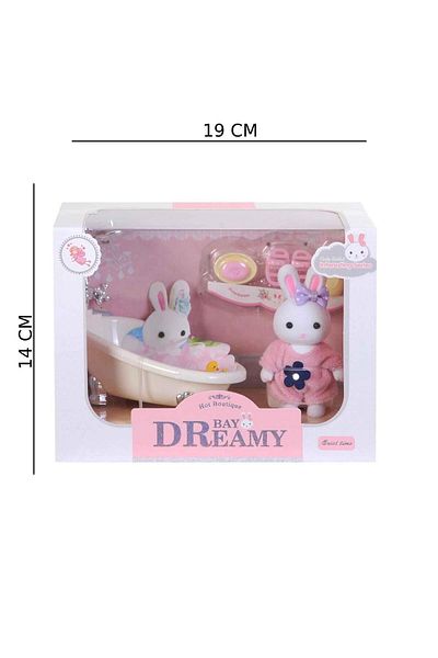 hak-iş oyuncak Mini Rabbit Family - Design with Tub