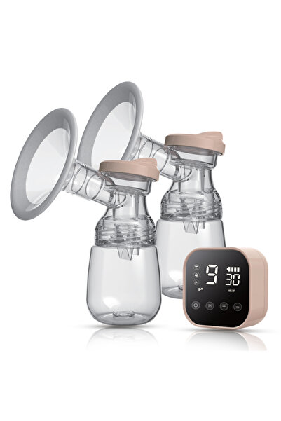 Sunveno مضخة ثدي مزدوجة أوتوماتيكية ذكية مع وحدة تحكم - بيضاء