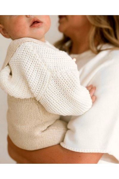 Bursa Trikomer Unisex-Baby-Child-Ultra Stretchy Crew Neck Knitwear Sweater