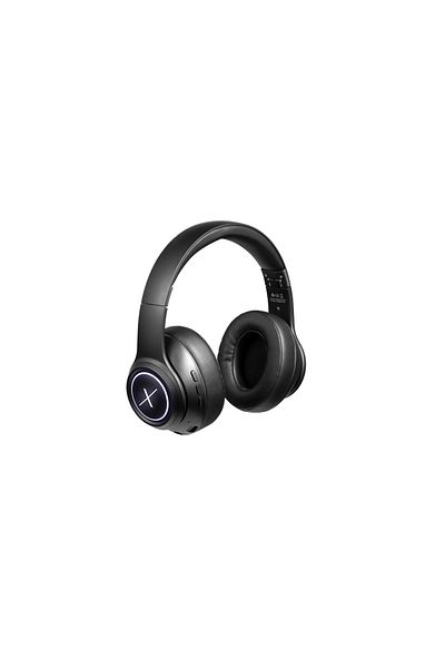 SMD-Volkano Volkano Quasar Series Bluetooth Head Phones With Led Light - Black