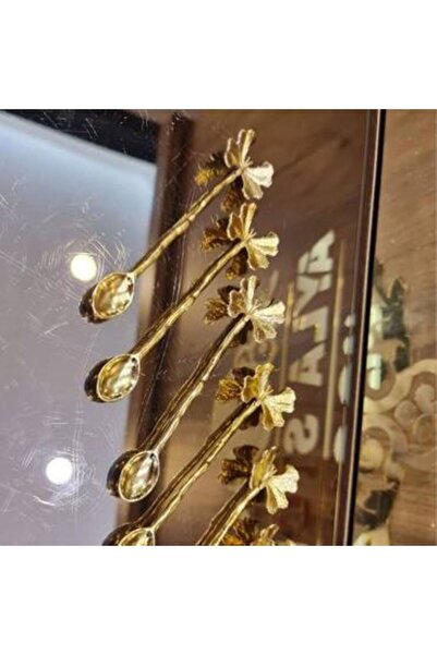 Generica طقم معالق ذهبي صغيره شكل الفراشه صناعه تركيه