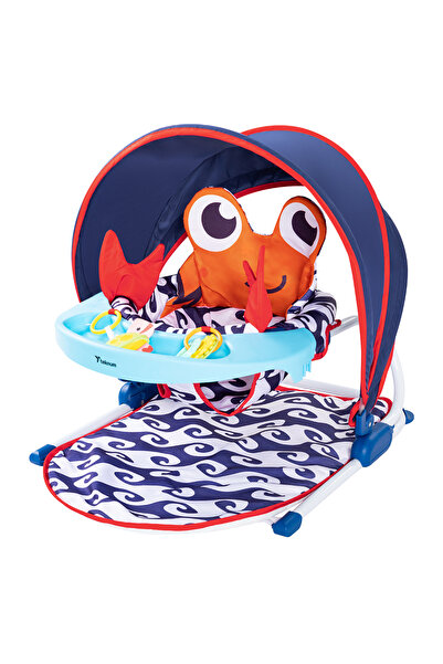 TEKNUM دعم جلوس الطفل مع صينية التغذية - أزرق