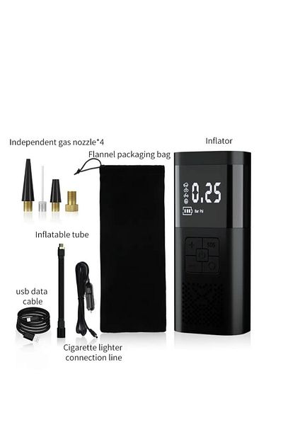 Primo Plus Air Compressor Tire Inflator for Car, 150 PSI Fast Inflation with Dual LCD Display