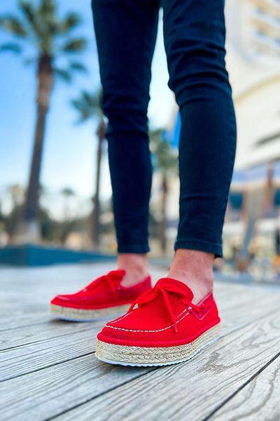 Chekich Red Ch311 Espadrille Men's Shoes