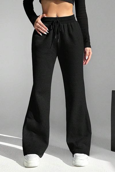 Sun Victoria Women's Flared Leg Basic Straight Sweatpants