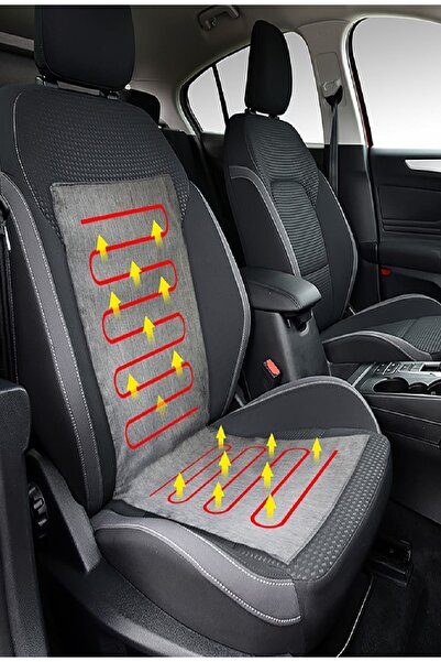 Dükkanönü Elektrikli Oto Minderi Sırtlı Termostatlı 12 V Uyumlu