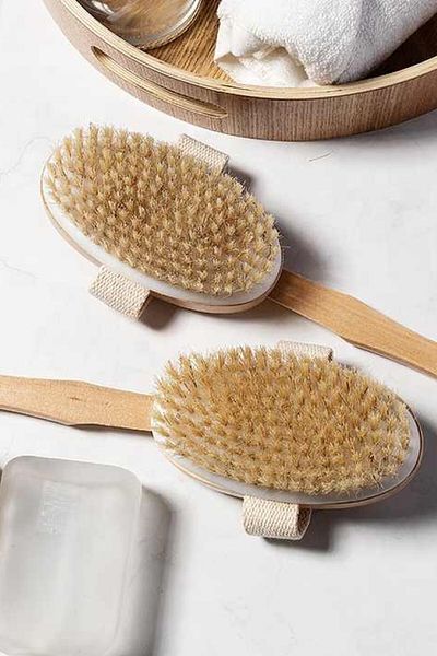 hayret sepeti Natural Bristle and Massage Head Brush to Support Your Skin Health