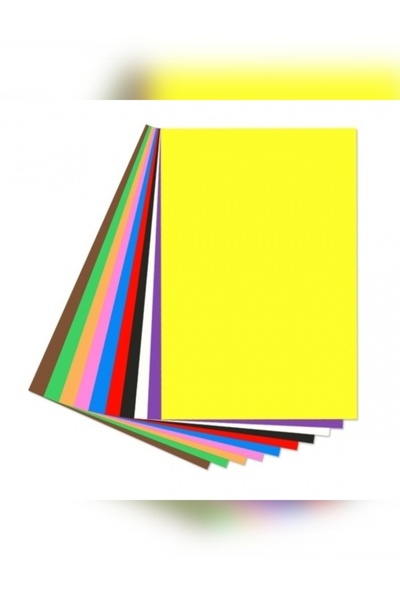 Ticon Renkli 48x68 Cm Fon Kartonu 10 Renk (1 RULO) Büyük Boy Fon Kartonu