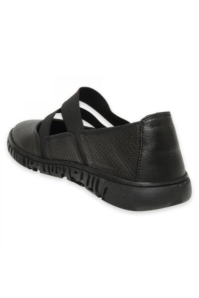 Mammamia D25Ya-645 Günlük Siyah Kadın Babet