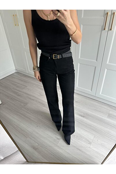 CKBUTİK Siyah Orj Marka Straight Jean