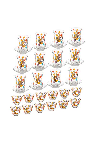 Dania Ramadan Design Tea and Coffee Cups Set, 36 pieces