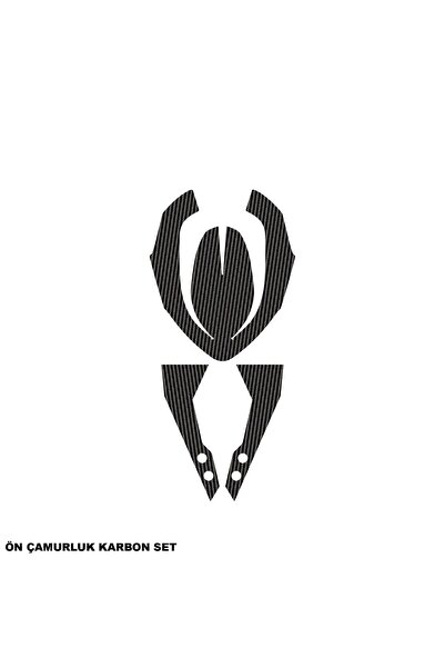 Motiker CFMOTO 250NK KARBON STICKER SET ÖN ÇAMURLUK PARÇALI KAPLAMA ETİKET MO...