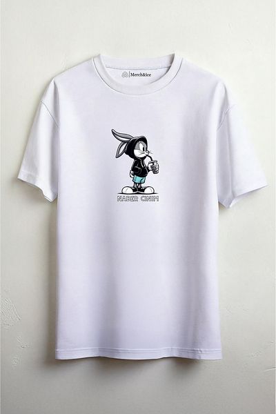Merch&ice Tricou oversize unisex cu imprimeu Bugs Bunny What Is My Cut