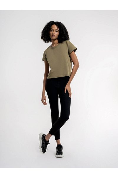 Loft Loose Fit Khaki Women's T-Shirt Lf 2035741
