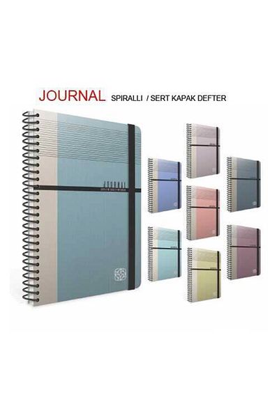 Gıpta Journal Spiral Hard Cover 17x24 120 YpLined Notebook